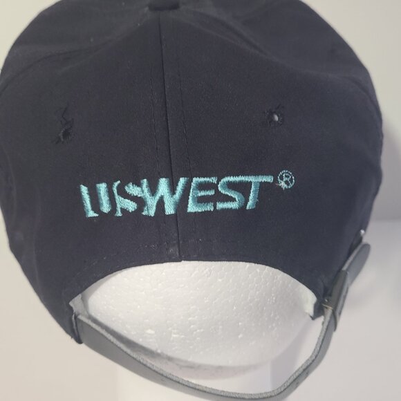 Vintage 90s USWest Embroidered Black Rope Snapback Hat/Cap - Picture 8 of 8